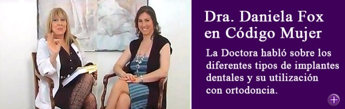 La Doctora Daniela Fox fue entrevistada en el programa ”Código Mujer ” que se emite por el canal Metro con la conducción de la Doctora Cristina Sciales y Mora Furtado.