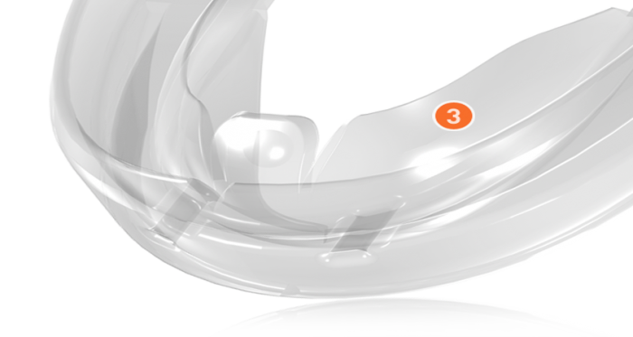 Escudo lingual controla la posición de la lengua