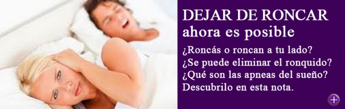 Tratamiento para dejar de roncar